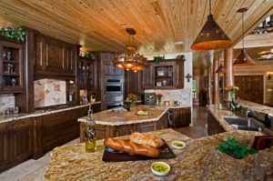 Award Winning Cypress Log Home Kitchen Design