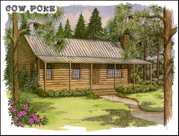 Cow Poke Cypress Log Cabin
