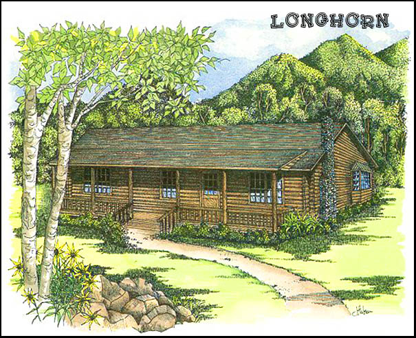 Longhorn Cypress Log Cabin