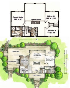 Madison's Dream Cypress Log Homes Floor Plan Blueprint