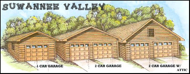 Suwannee Valley Cypress Log Homes Garage Builder