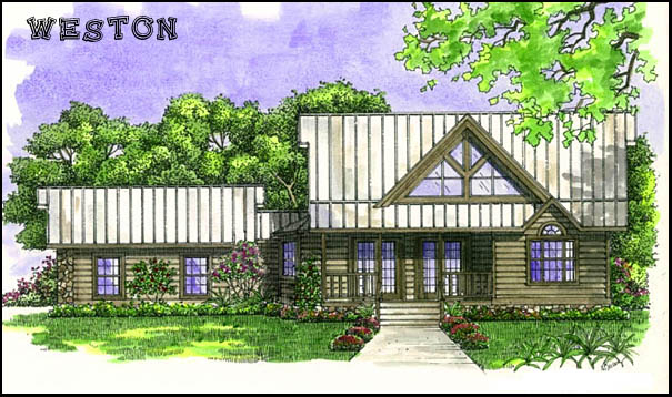 Weston Cypress Log Home Design